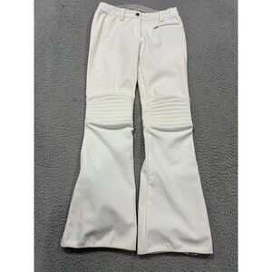 Helly Hansen Snow Pants Womens Medium White Fitted Flare RECCO Insulated Ski